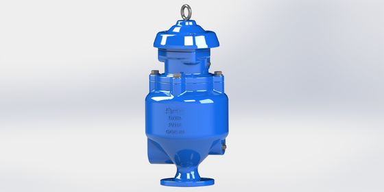 DN50-DN200 নিকাশী সিস্টেমের জন্য ফ্ল্যাঞ্জ/থ্রেড সংযোগ সহ নমনীয় লোহার নিকাশী বায়ু মুক্তির ভালভ