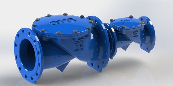 DN50-700 সুইং ফ্লেক্স চেক ভালভ EPDM সিল উপাদান এবং জল পাইপলাইন প্রবাহ নিয়ন্ত্রণের জন্য ফ্ল্যাঞ্জ PN16 এন্ড কানেকশন সহ