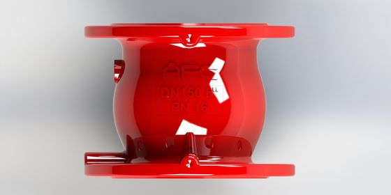 কার্যকর প্রবাহ নিয়ন্ত্রণের জন্য দ্রুত বন্ধ এবং ফ্ল্যাঞ্জ সংযোগ সহ নমনীয় আয়রন নন-স্লাম চেক ভালভ