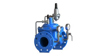 EN1092-2 ইপোক্সি লেপযুক্ত GGG50 জল চাপ কমানোর ভালভ EPDM ডায়াফ্রাগমের সাথে নাইলন রিইনফোর্সমেন্ট