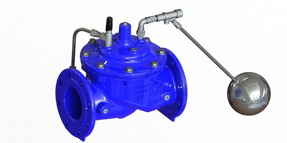 Hydraulic Actuator Float Control Valve with EN1074-5 Flange and GGG50 Material for Water Level Control
