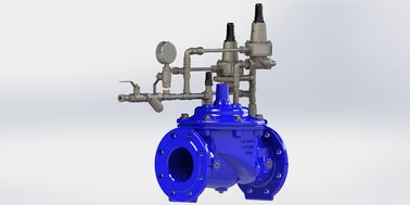 PN10 সার্জ অ্যান্টিসিপেটর ভালভ EPDM রাবার ম্যানুয়াল অ্যাক্টিভেশন এবং ফ্ল্যাঞ্জ শেষ