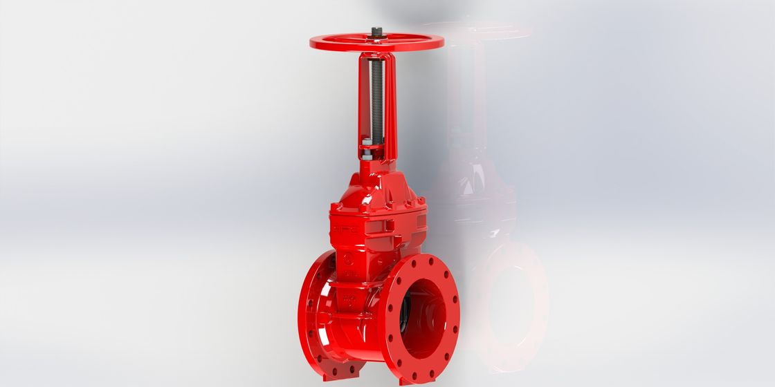 অগ্নি সুরক্ষা সেবা জন্য নমনীয় লোহা UL FM Flanged গেট ভালভ Resient আসন